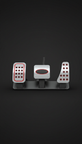 Polished Aluminum Pedal Set